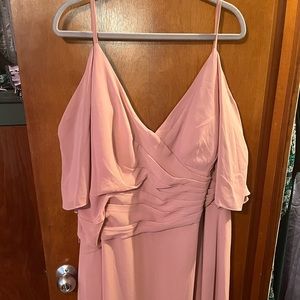 Cold shoulder azazie bridesmaid dress